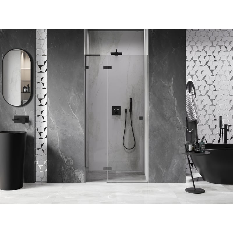 Mexen Lunar L dušiuks uksed, vasakule avatav, 70 cm, läbipaistev, kahurimetall - 834L-070-000-95-00-L
