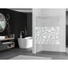 Mexen Kioto paroi de douche Walk-in 120 x 200 cm, motif blanc 8 mm, blanc - 800-120-101-20-85