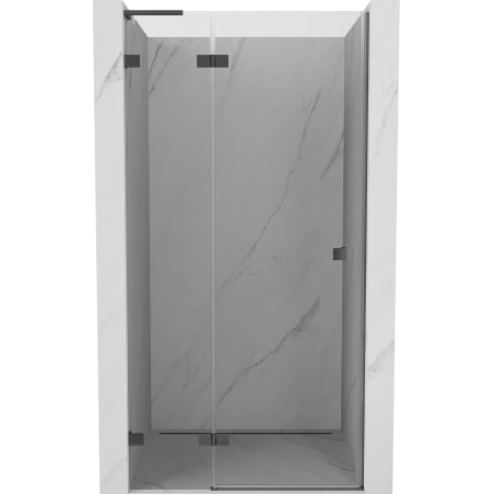 Mexen Lunar L porte de douche pivotante gauche 80 cm, transparent, métal anthracite - 834L-080-000-95-00-L