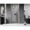 Mexen Lunar L vasakpoolne dušiuks, 90 cm, läbipaistev, gun metal - 834L-090-000-95-00-L