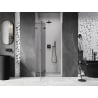 Mexen Lunar L drzwi prysznicowe uchylne lewe 110 cm, transparent, gun metal - 834L-110-000-95-00-L
