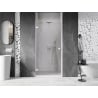 Porte de douche pivotante Mexen Lunar-B gauche 60 cm, transparent, blanc - 832-060-000-20-00-L