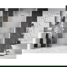 Mexen Lunar-B douchedeur links scharnierend 60 cm, transparant, wit - 832-060-000-20-00-L