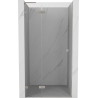 Mexen Lunar L drzwi prysznicowe uchylne lewe 80 cm, transparent, nikiel szczotkowany - 834L-080-000-97-00-L