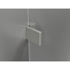 Mexen Lunar L drzwi prysznicowe uchylne lewe 80 cm, transparent, nikiel szczotkowany - 834L-080-000-97-00-L