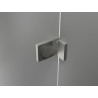 Mexen Lunar L drzwi prysznicowe uchylne lewe 80 cm, transparent, nikiel szczotkowany - 834L-080-000-97-00-L