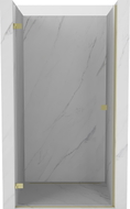 Mexen Lunar-B lijeva klizna tuš vrata 65 cm, prozirna, zlatna - 832-065-000-50-00-L