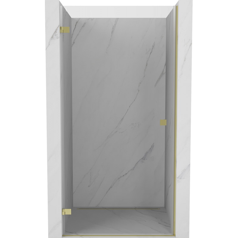 Mexen Lunar-B drzwi prysznicowe uchylne lewe 70 cm, transparent, złote - 832-070-000-50-00-L