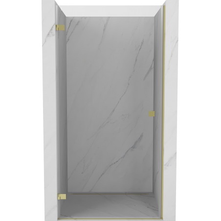 Mexen Lunar-B vasakpoolne hingedega dušiuks 85 cm, läbipaistev, kuldne - 832-085-000-50-00-L