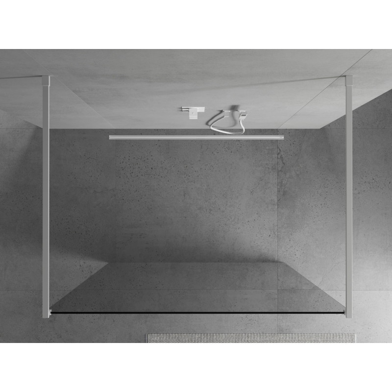 Mexen Kioto vabalt seisev dušisein 140 x 200 cm, läbipaistev 8 mm, valge - 800-140-002-20-00