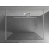 Mexen Kioto paroi de douche autoportante 160 x 200 cm, transparent 8 mm, blanc - 800-160-002-20-00