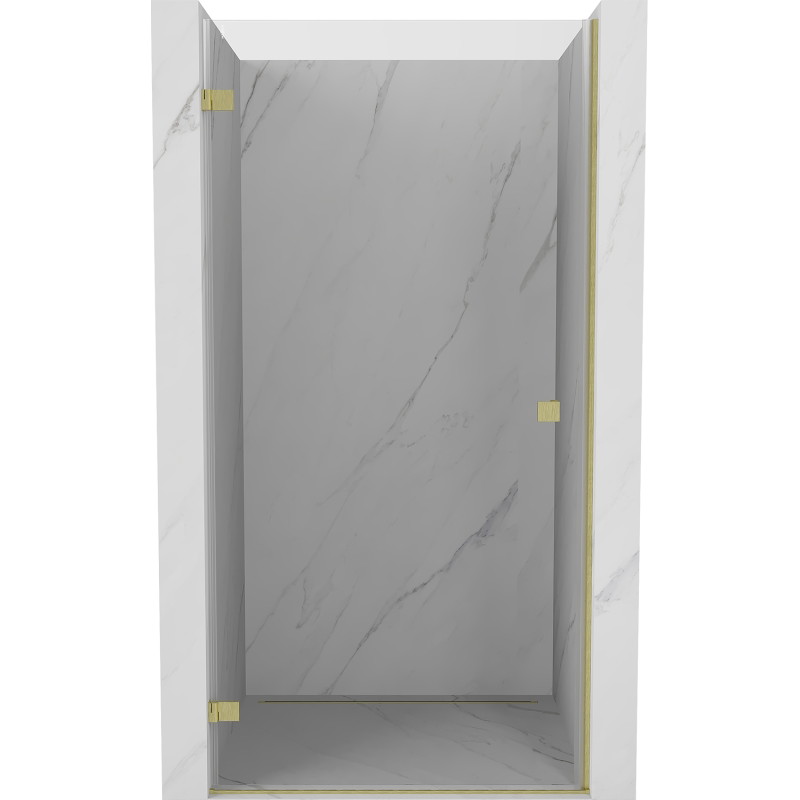 Mexen Lunar-B dušiuksed vasak 75 cm, läbipaistev, harjatud kuldne - 832-075-000-55-00-L