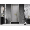 Mexen Lunar-B dušiuksed vasak 75 cm, läbipaistev, harjatud kuldne - 832-075-000-55-00-L