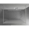 Mexen Kioto vrije staande douchewand 100 x 200 cm, ijsbloem 8 mm, wit - 800-100-002-20-30