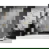 Mexen Lunar-B draaibare douchedeur links 85 cm, transparant, geborsteld goud - 832-085-000-55-00-L