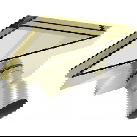 Mexen Flat-T Ralo de chão triangular M13 20 x 20 cm, dourado - 1510320