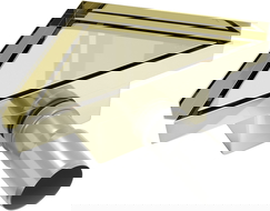 Mexen Flat-T Ralo de chão triangular M13 20 x 20 cm, dourado - 1510320