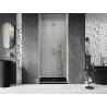 Mexen Lunar-B porte de douche pivotante gauche 90 cm, transparent, or brossé - 832-090-000-55-00-L
