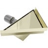 Mexen Flat-T M13 siphon de sol triangulaire 20 x 20 cm, doré - 1510320