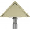 Mexen Flat-T M13 siphon de sol triangulaire 20 x 20 cm, doré - 1510320