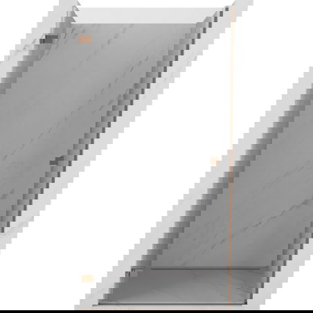 Mexen Lunar-B kreisā atveramās dušas durvis 75 cm, caurspīdīgas, rozā zelts - 832-075-000-60-00-L