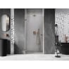 Mexen Lunar-B left hinged shower door 90 cm, transparent, rose gold - 832-090-000-60-00-L