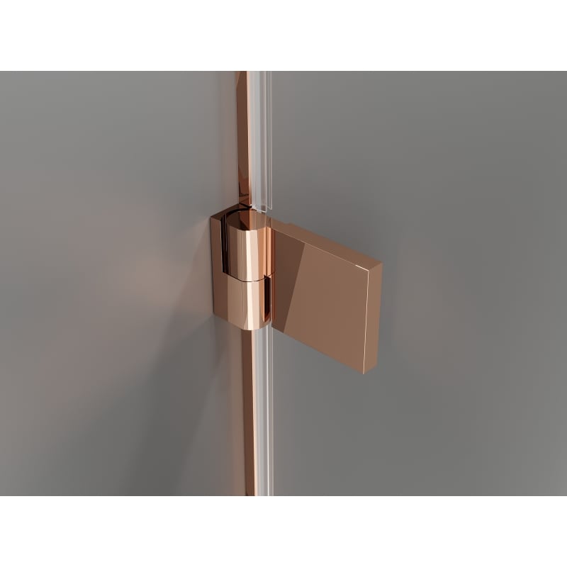 Mexen Lunar-B draaideur voor douche, links 90 cm, transparant, roze goud - 832-090-000-60-00-L