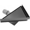 Mexen Flat-T M13 drain de sol triangulaire 20 x 20 cm, noir - 1710320