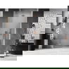 Mexen Lunar-B Duschklapptür links 95 cm, Transparent, gebürstetes Kupfer - 832-095-000-65-00-L