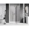 Mexen Lunar L porte de douche battante droite 130 cm, transparent, chrome - 834L-130-000-01-00-P