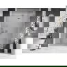 Mexen Lunar L Duschabtrennung, rechte Schwingtür, 135 cm, transparent, Chrom - 834L-135-000-01-00-P