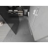 Mexen Kioto 120 x 200 cm Freestanding Shower Wall, Graphite 8 mm, White - 800-120-002-20-40