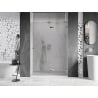 Mexen Lunar L Duschtür, rechts angeschlagen, 140 cm, transparent, Chrom - 834L-140-000-01-00-P