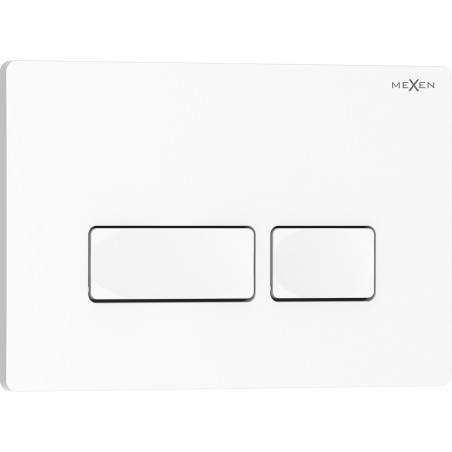 Mexen Tex 04 flush button, glossy white - 6104-01