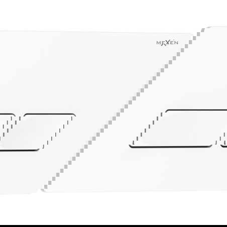 Mexen Tex 04 κουμπί έκπλυσης, λευκό γυαλιστερό - 6104-01