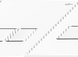 Mexen Tex 04 botón de descarga, blanco brillante - 6104-01