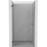 Mexen Lunar-B drzwi prysznicowe uchylne lewe 80 cm, transparent, gun gray szczotkowany - 832-080-000-66-00-L