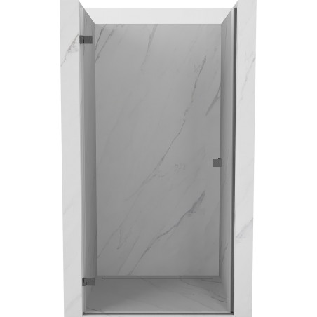 Mexen Lunar-B dušiuksed vasak 90 cm, läbipaistev, harjatud püssihall - 832-090-000-66-00-L
