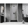 Mexen Lunar-B dušiuksed vasak 90 cm, läbipaistev, harjatud püssihall - 832-090-000-66-00-L