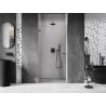 Mexen Lunar-B porte de douche pivotante gauche 95 cm, transparent, gris canon brossé - 832-095-000-66-00-L