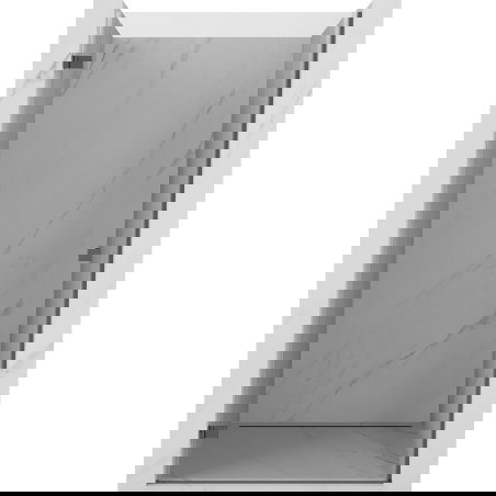 Mexen Lunar-B Duschdrehtür links 100 cm, transparent, gebürstetes Gun Gray - 832-100-000-66-00-L