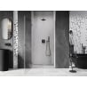Mexen Lunar-B Left Hinged Shower Door 100 cm, Transparent, Brushed Gun Grey - 832-100-000-66-00-L