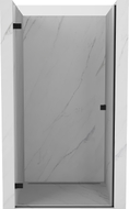 Mexen Lunar-B dušiuksed vasakule avanevad 95 cm, läbipaistev, must - 832-095-000-70-00-L