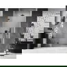 Mexen Lunar-B douchedeur links scharnierend 100 cm, transparant, zwart - 832-100-000-70-00-L
