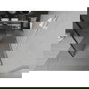Mexen Kioto freistehende Duschwand 100 x 200 cm, schwarzer Rahmen 8 mm, weiß - 800-100-002-20-70