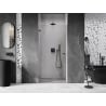 Mexen Lunar-B drzwi prysznicowe uchylne lewe 60 cm, transparent, gun metal - 832-060-000-95-00-L
