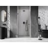 Mexen Lunar-B shower door hinged left 75 cm, transparent, gun metal - 832-075-000-95-00-L