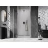 Mexen Lunar-B left hinged shower door 85 cm, transparent, gun metal - 832-085-000-95-00-L