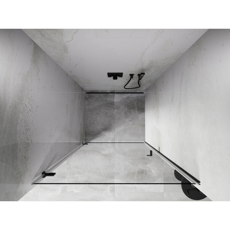 Mexen Lunar-B lénks opdreiend Duschdier 95 cm, transparent, steel-gro - 832-095-000-95-00-L