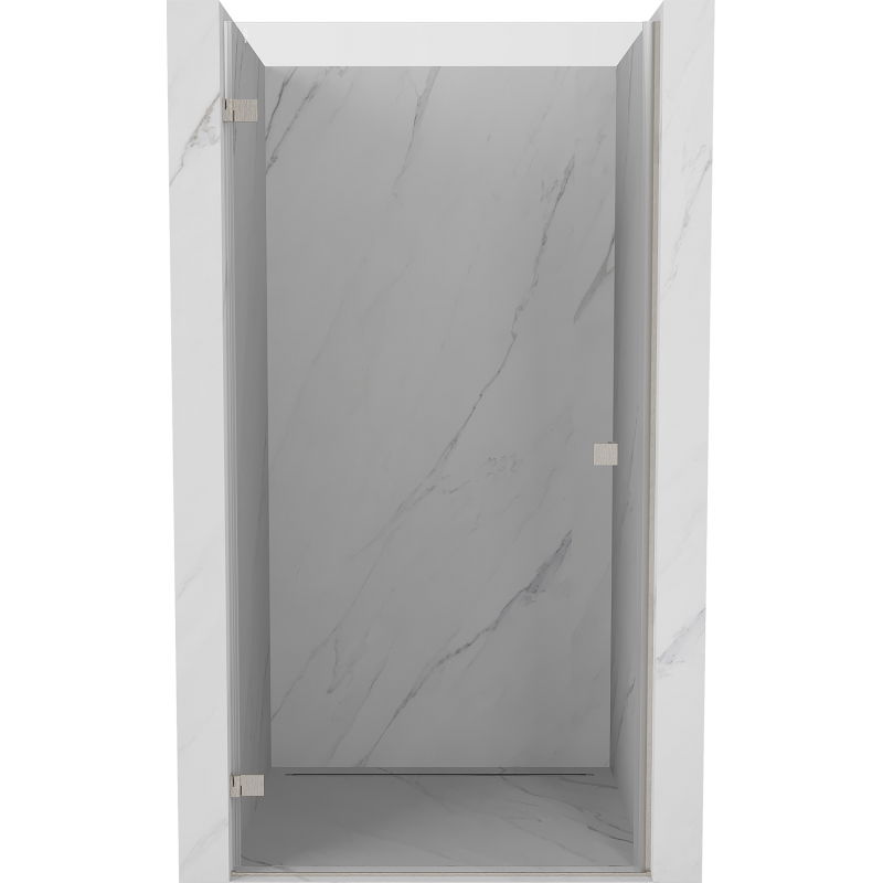 Mexen Lunar-B Duschfaltüren links ausgerichtet 60 cm, transparent, gebürsteter Nickel - 832-060-000-97-00-L